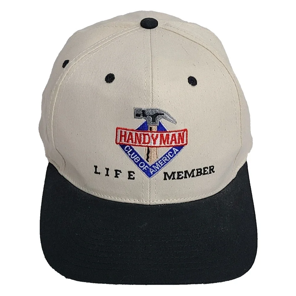 Vintage Handyman Club of America Baseball Ball Hat Cap Snap Back Trucker Farm - Picture 1 of 7